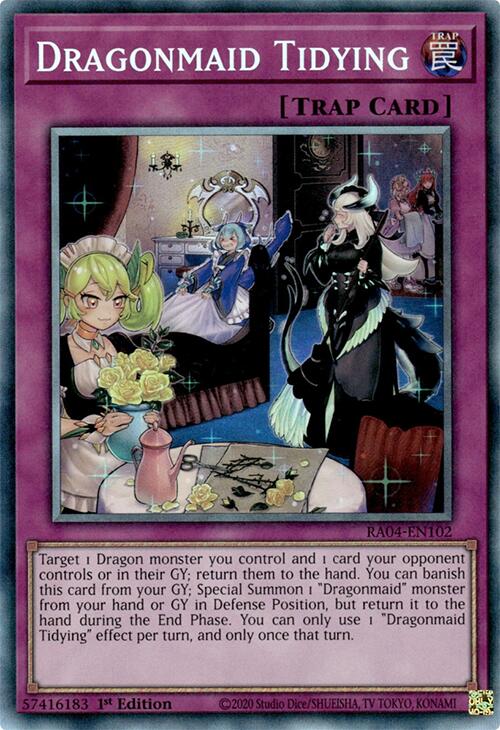 Dragonmaid Tidying [RA04-EN102] Prismatic Collector's Rare | Mega City Incorporated