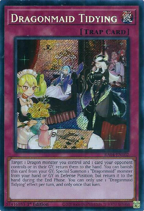 Dragonmaid Tidying [RA04-EN102] Secret Rare | Mega City Incorporated