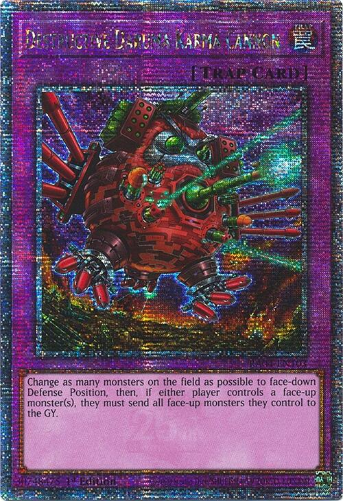 Destructive Daruma Karma Cannon [RA04-EN103] Quarter Century Secret Rare | Mega City Incorporated