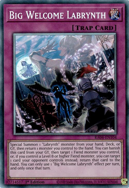 Big Welcome Labrynth [RA04-EN104] Prismatic Collector's Rare | Mega City Incorporated