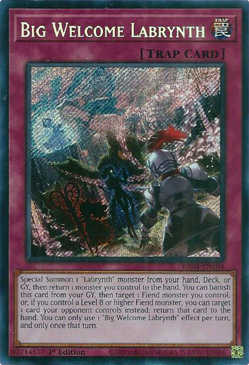 Big Welcome Labrynth [RA04-EN104] Secret Rare | Mega City Incorporated
