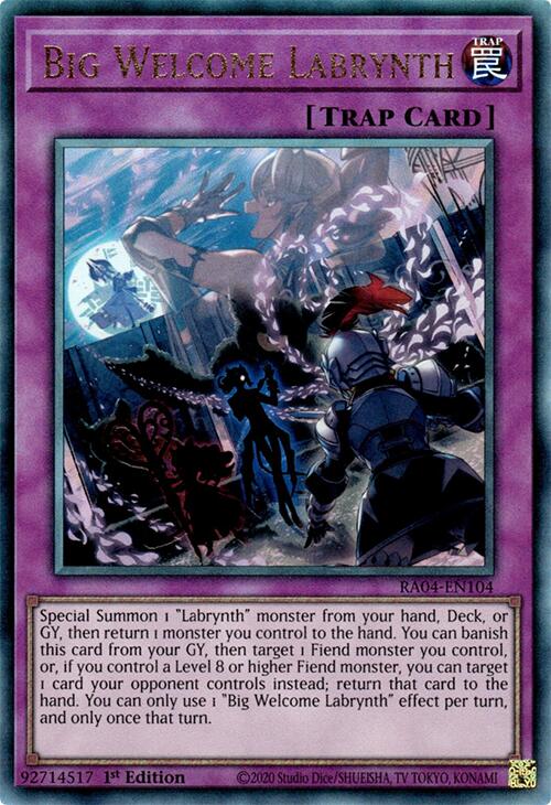 Big Welcome Labrynth [RA04-EN104] Prismatic Ultimate Rare | Mega City Incorporated