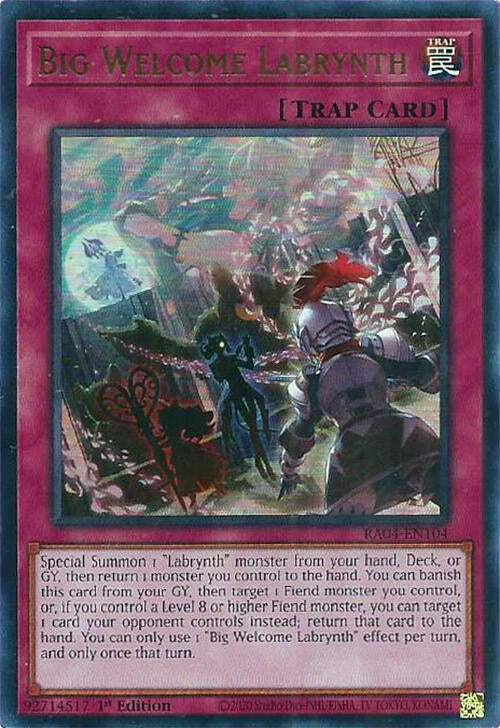 Big Welcome Labrynth [RA04-EN104] Ultra Rare | Mega City Incorporated