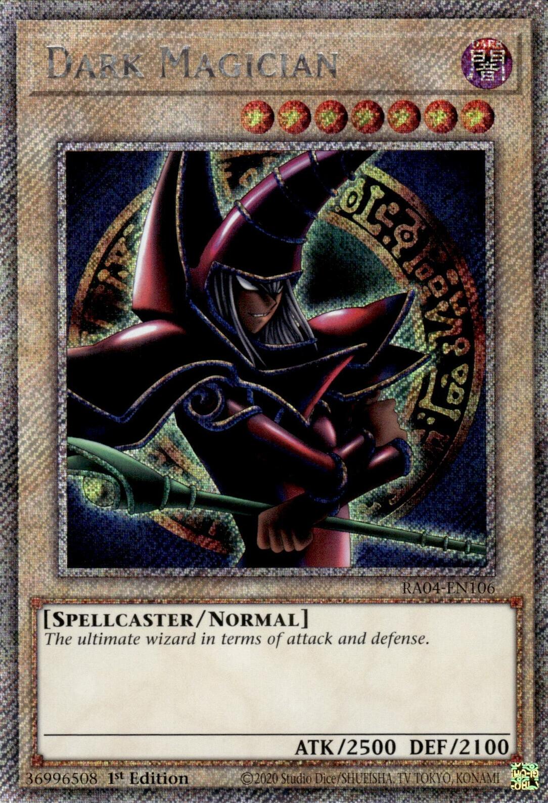 Dark Magician (Arkana) [RA04-EN106] Platinum Secret Rare | Mega City Incorporated