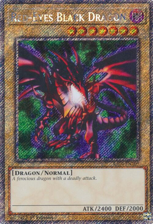 Red-Eyes Black Dragon (4th Art) [RA04-EN109] Platinum Secret Rare | Mega City Incorporated