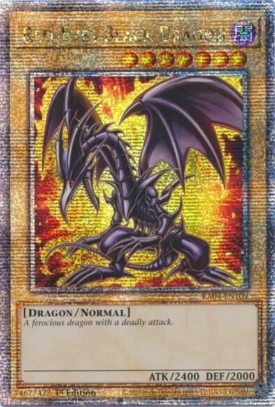 Red-Eyes Black Dragon (7th Art) [RA04-EN109] Quarter Century Secret Rare | Mega City Incorporated