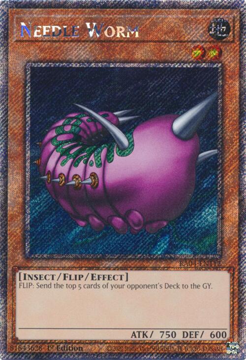 Needle Worm [RA04-EN112] Platinum Secret Rare | Mega City Incorporated