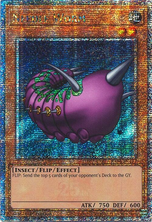 Needle Worm [RA04-EN112] Quarter Century Secret Rare | Mega City Incorporated