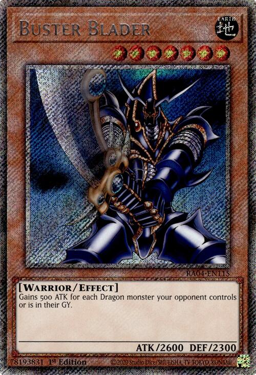 Buster Blader [RA04-EN115] Platinum Secret Rare | Mega City Incorporated