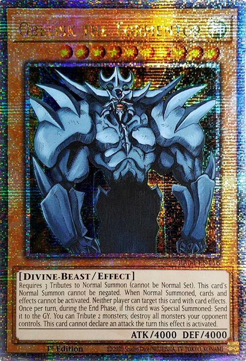 Obelisk the Tormentor [RA04-EN116] Quarter Century Secret Rare | Mega City Incorporated