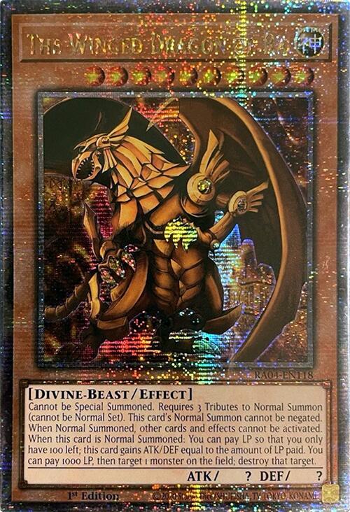 The Winged Dragon of Ra [RA04-EN118] Quarter Century Secret Rare | Mega City Incorporated