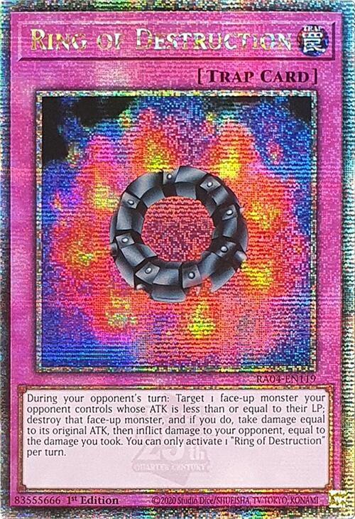 Ring of Destruction [RA04-EN119] Quarter Century Secret Rare | Mega City Incorporated
