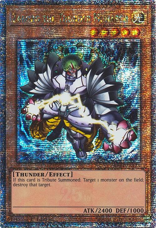 Zaborg the Thunder Monarch [RA04-EN125] Quarter Century Secret Rare | Mega City Incorporated