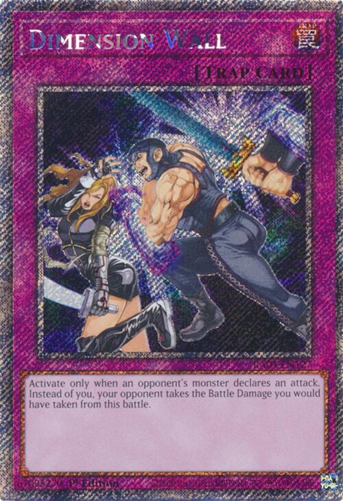Dimension Wall [RA04-EN127] Platinum Secret Rare | Mega City Incorporated