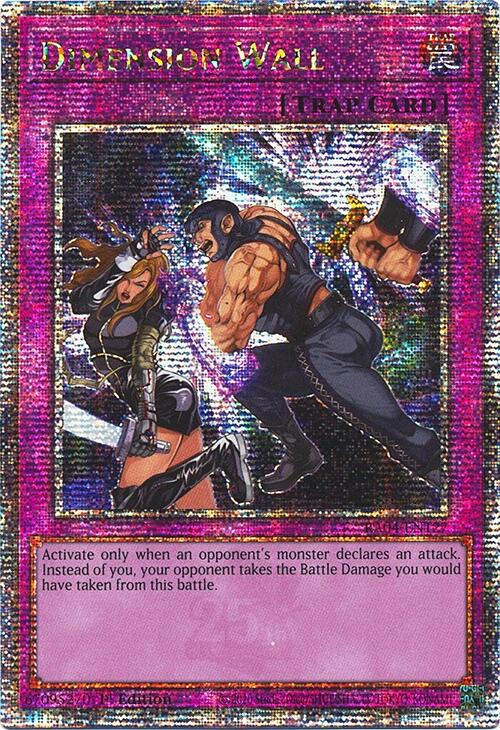 Dimension Wall [RA04-EN127] Quarter Century Secret Rare | Mega City Incorporated