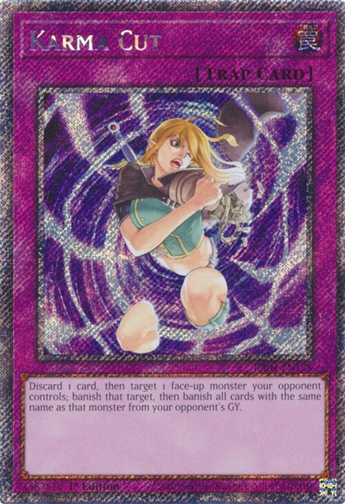 Karma Cut [RA04-EN128] Platinum Secret Rare | Mega City Incorporated