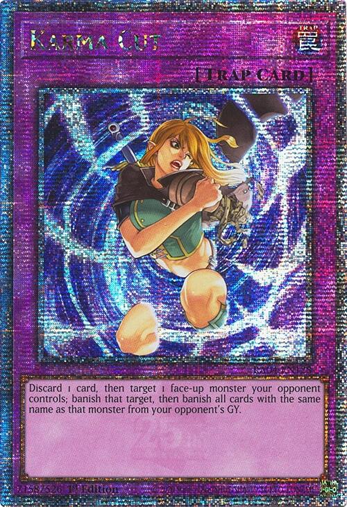 Karma Cut [RA04-EN128] Quarter Century Secret Rare | Mega City Incorporated