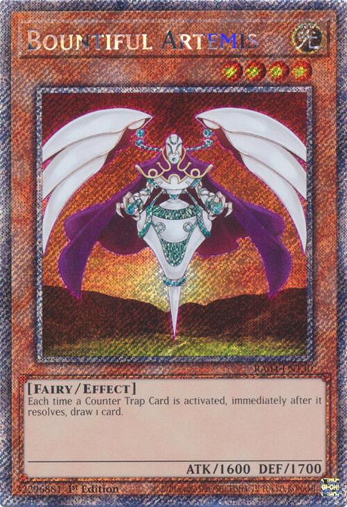 Bountiful Artemis [RA04-EN130] Platinum Secret Rare | Mega City Incorporated