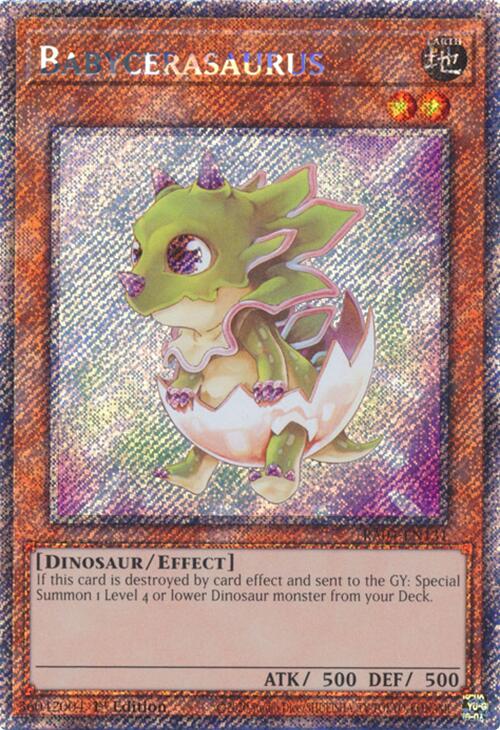 Babycerasaurus [RA04-EN131] Platinum Secret Rare | Mega City Incorporated