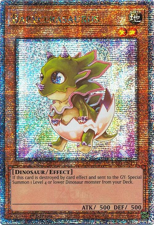 Babycerasaurus [RA04-EN131] Quarter Century Secret Rare | Mega City Incorporated