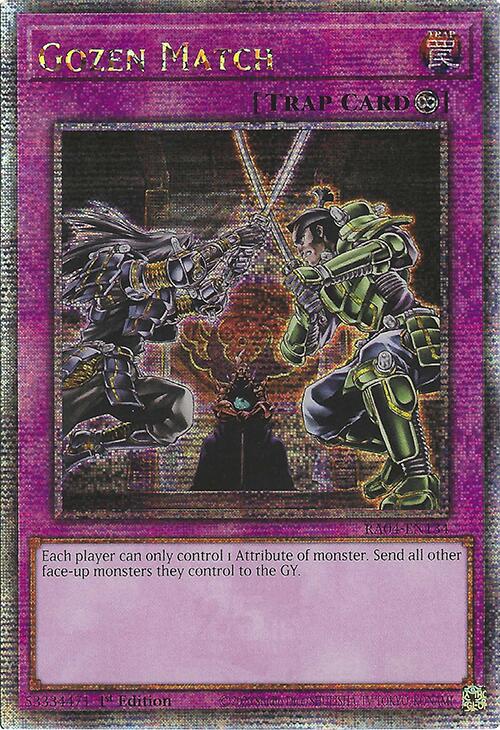 Gozen Match [RA04-EN134] Quarter Century Secret Rare | Mega City Incorporated