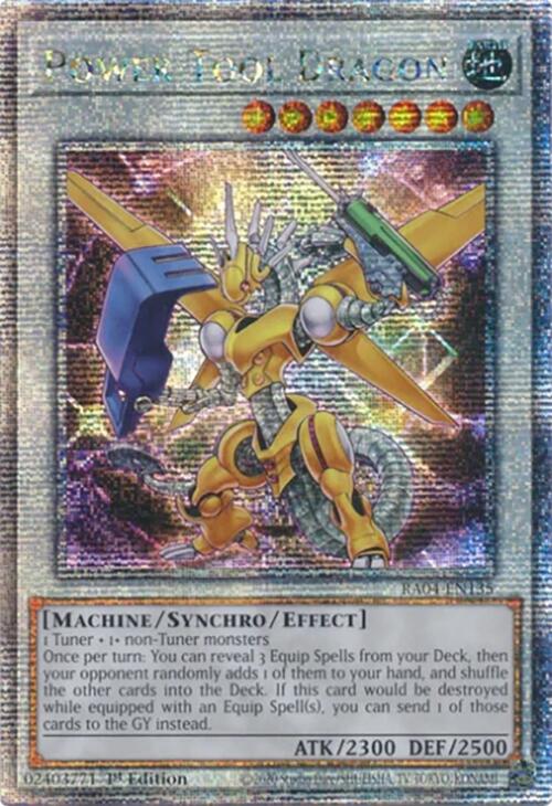 Power Tool Dragon [RA04-EN135] Quarter Century Secret Rare | Mega City Incorporated