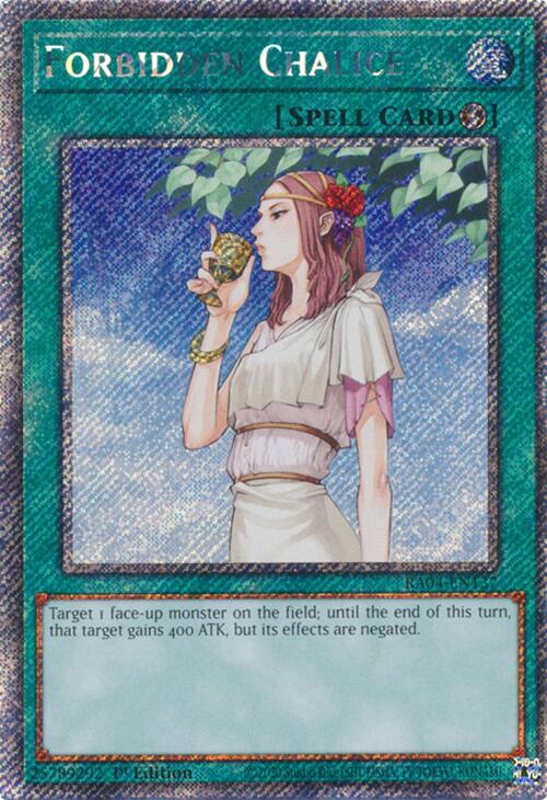 Forbidden Chalice [RA04-EN137] Platinum Secret Rare | Mega City Incorporated