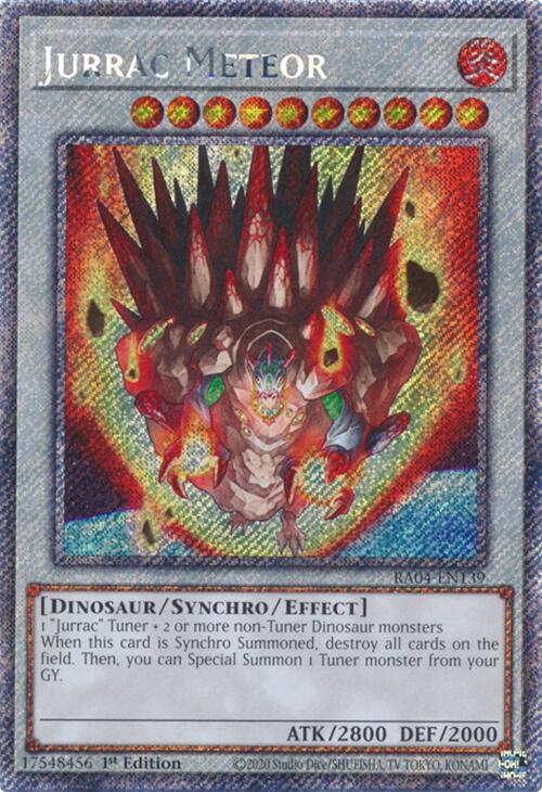 Jurrac Meteor [RA04-EN139] Platinum Secret Rare | Mega City Incorporated