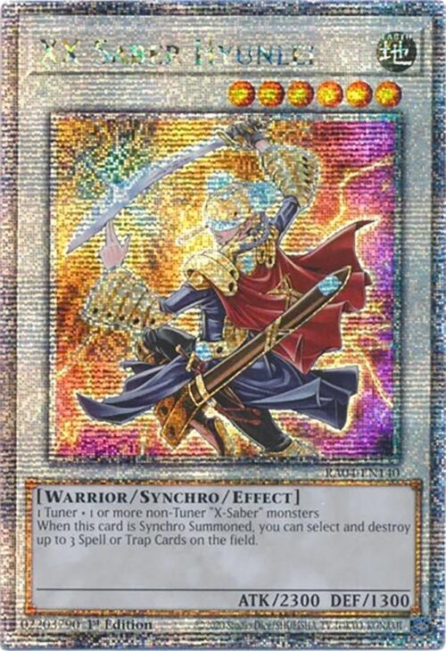 XX-Saber Hyunlei [RA04-EN140] Quarter Century Secret Rare | Mega City Incorporated