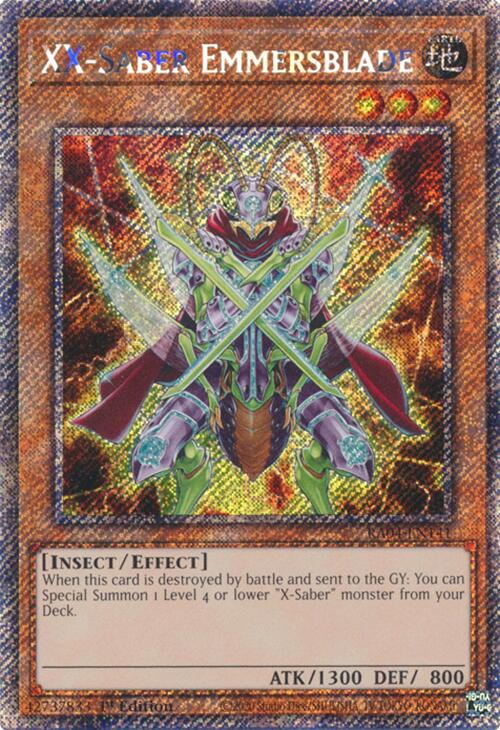 XX-Saber Emmersblade [RA04-EN141] Platinum Secret Rare | Mega City Incorporated