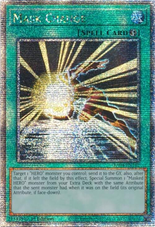 Mask Change [RA04-EN142] Quarter Century Secret Rare | Mega City Incorporated