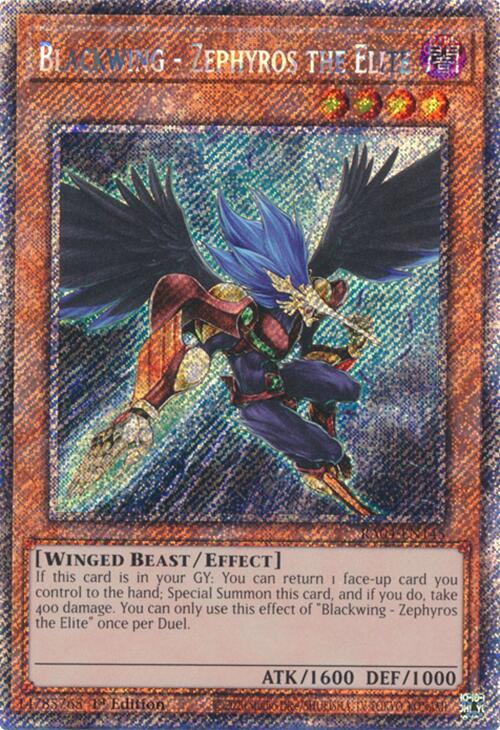 Blackwing - Zephyros the Elite [RA04-EN145] Platinum Secret Rare | Mega City Incorporated