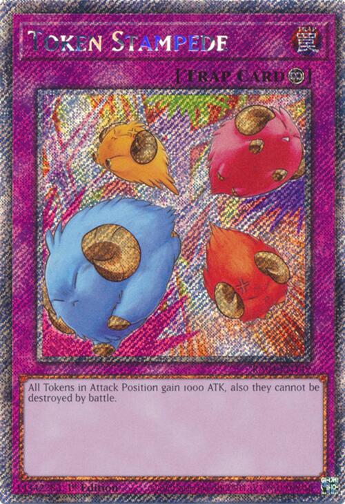 Token Stampede [RA04-EN149] Platinum Secret Rare | Mega City Incorporated