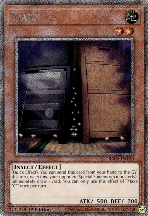 Maxx "C" [RA04-EN150] Platinum Secret Rare | Mega City Incorporated