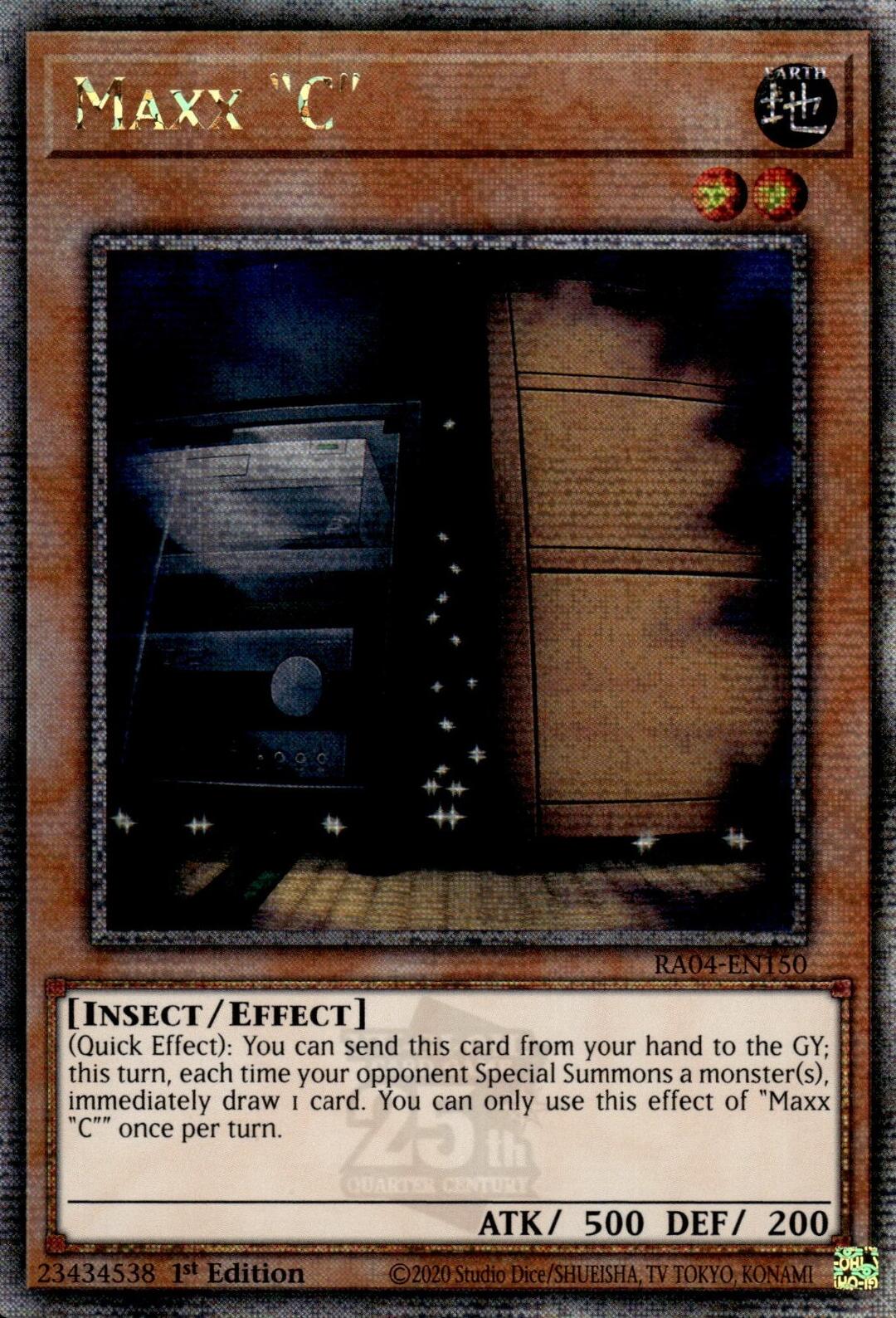 Maxx "C" [RA04-EN150] Quarter Century Secret Rare | Mega City Incorporated