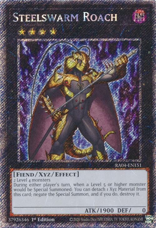 Steelswarm Roach [RA04-EN151] Platinum Secret Rare | Mega City Incorporated