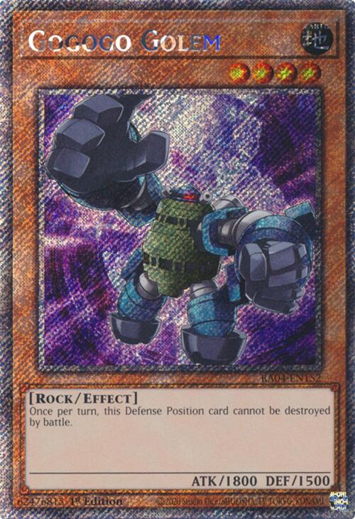 Gogogo Golem [RA04-EN152] Platinum Secret Rare | Mega City Incorporated