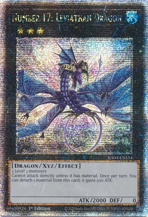 Number 17: Leviathan Dragon [RA04-EN154] Quarter Century Secret Rare | Mega City Incorporated