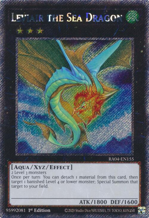 Leviair the Sea Dragon [RA04-EN155] Platinum Secret Rare | Mega City Incorporated