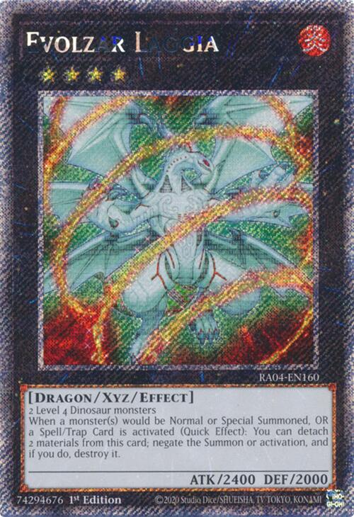 Evolzar Laggia [RA04-EN160] Platinum Secret Rare | Mega City Incorporated