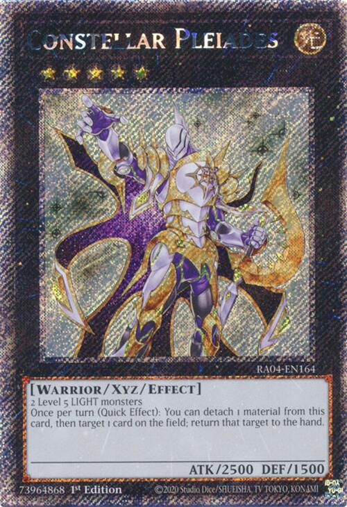 Constellar Pleiades [RA04-EN164] Platinum Secret Rare | Mega City Incorporated