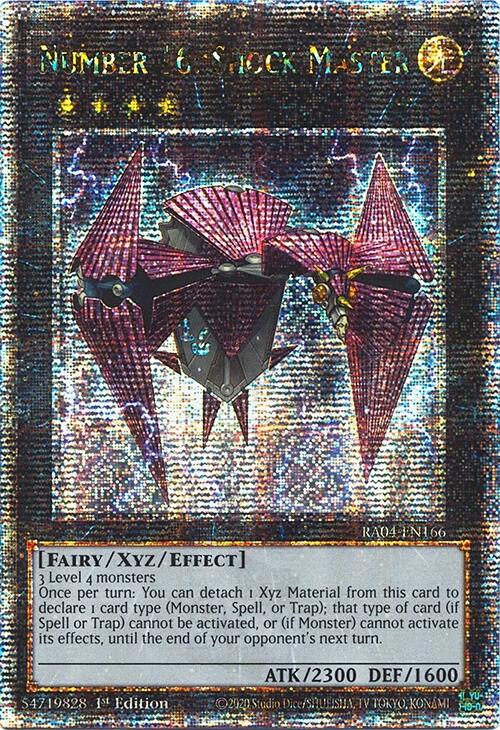 Number 16: Shock Master [RA04-EN166] Quarter Century Secret Rare | Mega City Incorporated