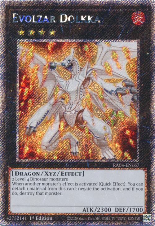 Evolzar Dolkka [RA04-EN167] Platinum Secret Rare | Mega City Incorporated