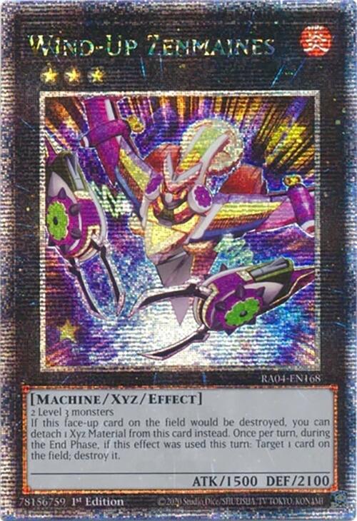 Wind-Up Zenmaines [RA04-EN168] Quarter Century Secret Rare | Mega City Incorporated