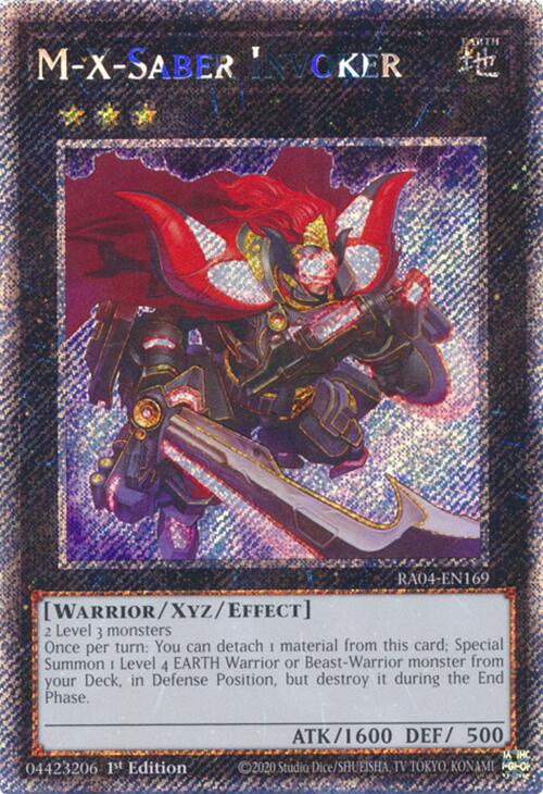 M-X-Saber Invoker [RA04-EN169] Platinum Secret Rare | Mega City Incorporated