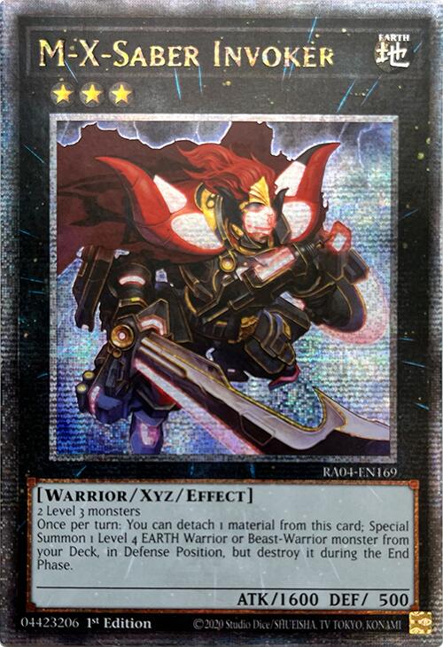 M-X-Saber Invoker [RA04-EN169] Quarter Century Secret Rare | Mega City Incorporated