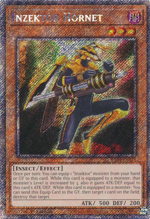 Inzektor Hornet [RA04-EN171] Platinum Secret Rare | Mega City Incorporated