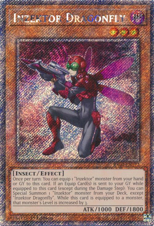 Inzektor Dragonfly [RA04-EN172] Platinum Secret Rare | Mega City Incorporated