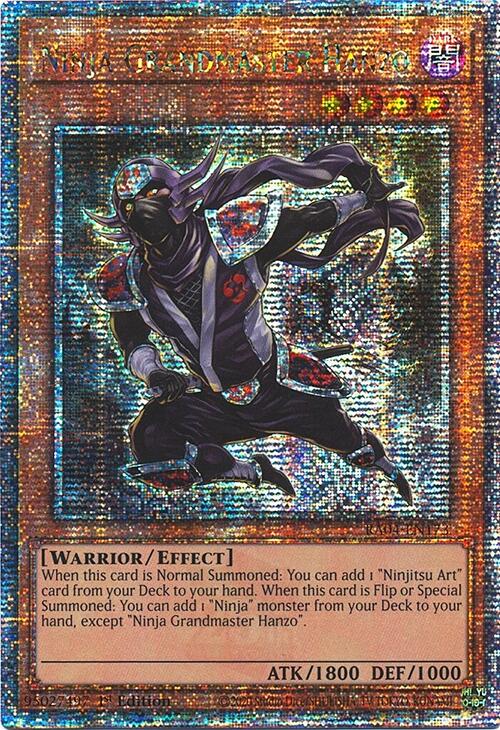 Ninja Grandmaster Hanzo [RA04-EN173] Quarter Century Secret Rare | Mega City Incorporated