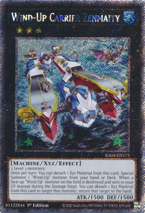 Wind-Up Carrier Zenmaity [RA04-EN175] Platinum Secret Rare | Mega City Incorporated